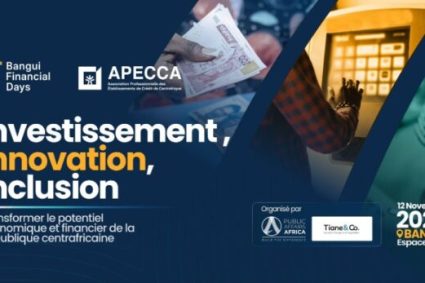 En novembre Bangui vibrera au rythme de “Bangui Financial Days 2025”,