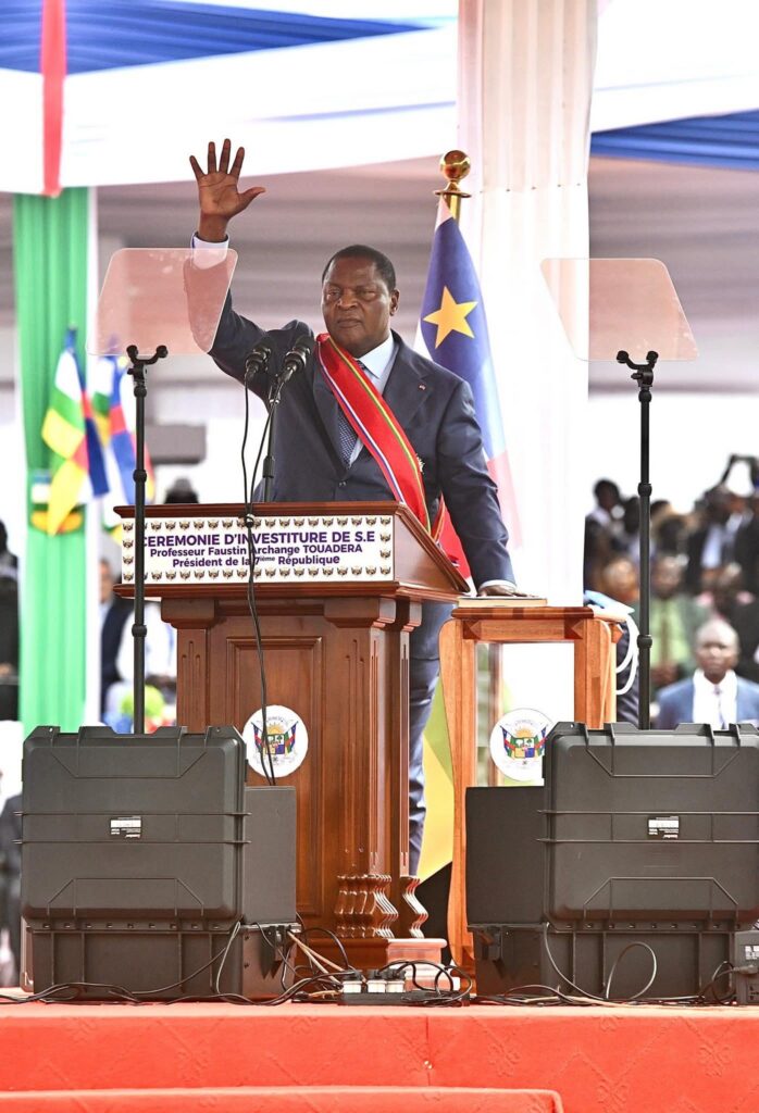 Images de l'investiture du Président de la République Faustin Archange Touadéra