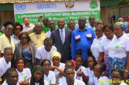 Visite d’une délégation du DDRR au centre de formation de l’ONG La Verdure à Bangui